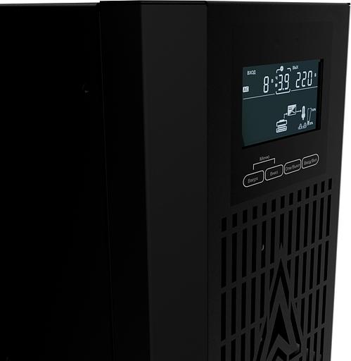 Импульс ФОРА 1000 ~230В, 1000ВА/1000 Вт, LCD+LED, EPO, RS-232, SmartSlot, USB АКБ 3х9Ач, SCHUKO*2 {FF10201} фото 3