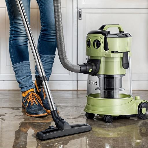 Пылесос Kitfort КТ-5194 1000Вт зеленый/черный фото 2