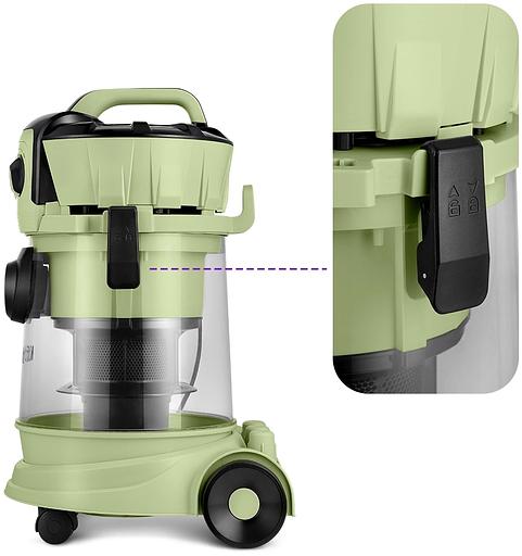 Пылесос Kitfort КТ-5194 1000Вт зеленый/черный фото 3