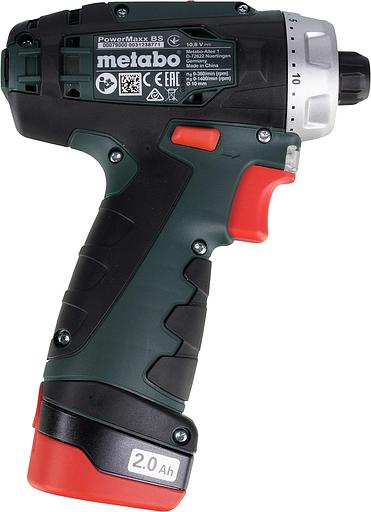Дрель-шуруповерт Metabo PowerMaxx BS Basic аккум. патрон:быстрозажимной (кейс в комплекте) (600080500) фото 5