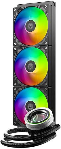 Система водяного охлаждения ID-Cooling FX360 Inf ARGB Soc-AM5/AM4/1151/1200/2066/1700 черный 4-pin 27.2dB Al+Cu 350W Ret фото 2