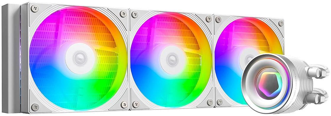 Система водяного охлаждения ID-Cooling FX360 Inf ARGB Soc-AM5/AM4/1151/1200/2066/1700 белый 4-pin 27.2dB Al+Cu 350W Ret (FX360 INF WHITE) фото 1
