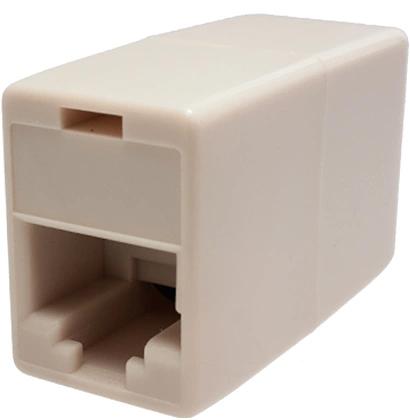 Адаптер Suprlan 10-0337-1 проходн. KeystoneRJ45 кат.5E UTP бежевый фото 2