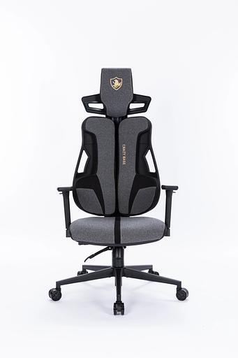 Кресло Cactus CS-CHR-DUO-GYBK серый/черный с подголов. крестов. сталь фото 8