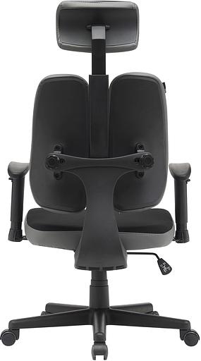 Кресло Cactus CS-CHR-MC03-BKGY черный/серый с подголов. крестов. пластик пластик черный фото 5