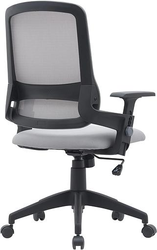 Кресло Cactus CS-MC313-BKGY черный/серый сетка/ткань низк.спин. крестов. пластик пластик черный фото 4