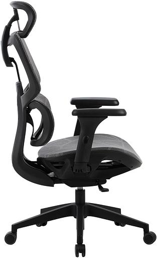 Кресло Cactus CS-MC555-GY черный/серый сетка с подголов. крестов. пластик пластик черный фото 3