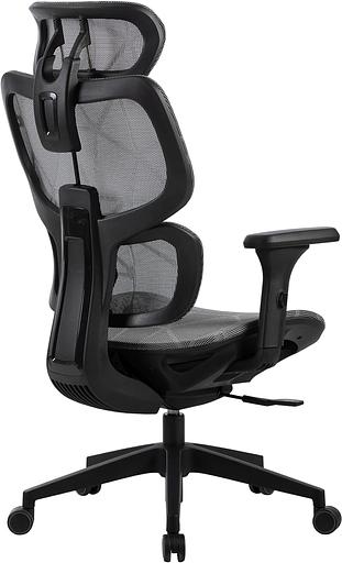 Кресло Cactus CS-MC555-GY черный/серый сетка с подголов. крестов. пластик пластик черный фото 4