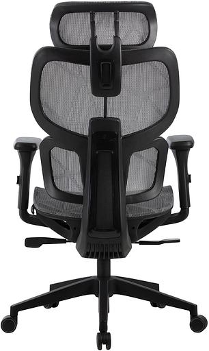 Кресло Cactus CS-MC555-GY черный/серый сетка с подголов. крестов. пластик пластик черный фото 5