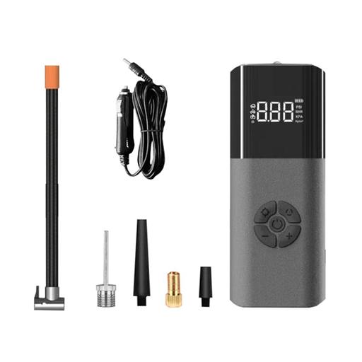 Автомобильный насос компрессор SmartiNext с питанием от прикуривателя, черный PumpND17PRO Макс.рабочее давление: 10 бар, производительность 38 л/мин, тип: поршневой, размер 155х61х41 мм, фото 1