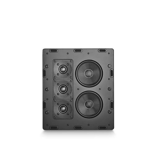 Встраиваемая акустическая система M&K Sound IW150 в корпусе. Металлический прямоугольный гриль под покраску. Цвет: Белый. фото 3