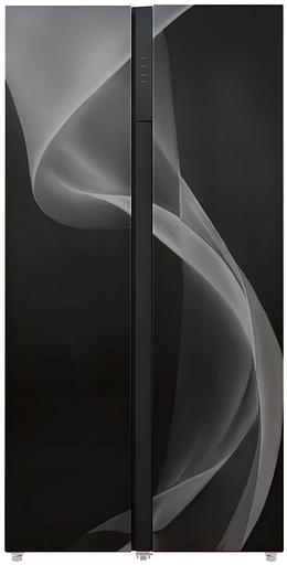 Холодильник Lex LSB530BLID WIND 2-хкамерн. черный/рисунок фото 1