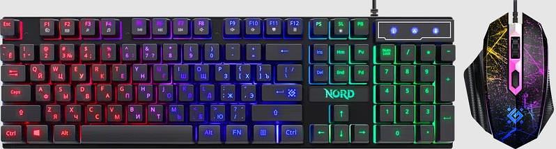 Клавиатура + мышка NORD GS-959 RU BLACK 52959 DEFENDER фото 1