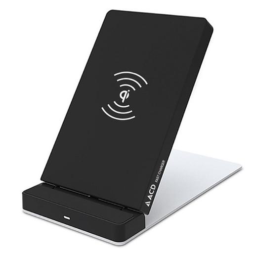 Зарядное устройство ACD БЗУ (ACD-W102Q-F1B) 10Вт, беспроводная Qi, 2-катушки с QC, 5В/2А; 9В/1,8А RTL фото 1