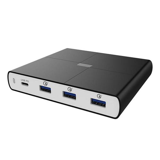 Зарядное устройство ACD CЗУ (ACD-P904U-V1B) 90Вт, Сетевое ЗУ 4xUSB 1PD+3QC, 3.6;20В/4.35А(max) RTL {20} фото 1