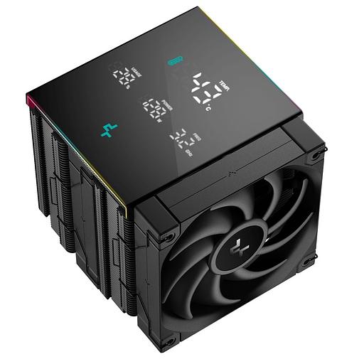 Устройство охлаждения(кулер) Deepcool AK620 Digital Pro ARGB Soc-AM5/AM4/1151/1200/2066/1700 черный 4-pin 25dB Al+Cu LCD 260W 1491gr Ret (R-AK620-BKAPMN-G) фото 4