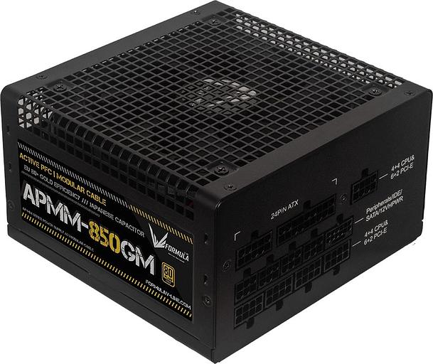 Блок питания Formula ATX 850W APMM-850GM Gen.5 80+ gold (20+4pin) APFC 120mm fan 8xSATA Cab Manag RTL фото 2