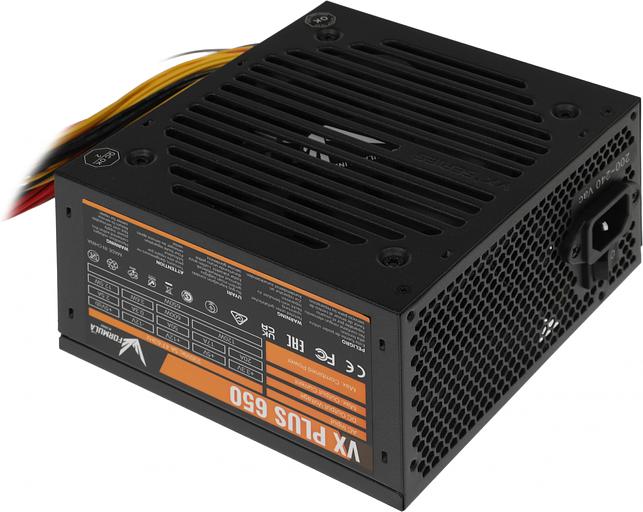 Блок питания Formula ATX 650W AC VX PLUS (20+4pin) 120mm fan 3xSATA RTL фото 3