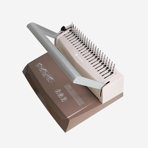 Переплетчик ГЕЛЕОС БП-16 коричневый на пластиковую пружину Гелеос БП16пк фото 1