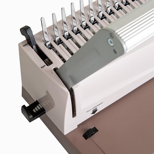 Переплетчик ГЕЛЕОС БП-16 коричневый на пластиковую пружину Гелеос БП16пк фото 4