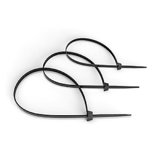 Cabeus CTBL-300 Стяжка нейлоновая неоткрывающаяся, безгалогенная (halogen free), 300x3.6мм, черная (100 шт) фото 1