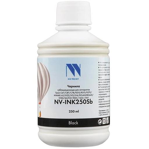 Чернила NV PRINT сублимационные NV-INK250BkSb для аппаратов Epson, Mimaki, Mutoh, Roland (250ml) Black фото 1