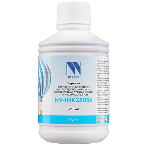 Чернила NV PRINT сублимационные NV-INK250CSb для аппаратов Epson, Mimaki, Mutoh, Roland (250ml) Cyan фото 1