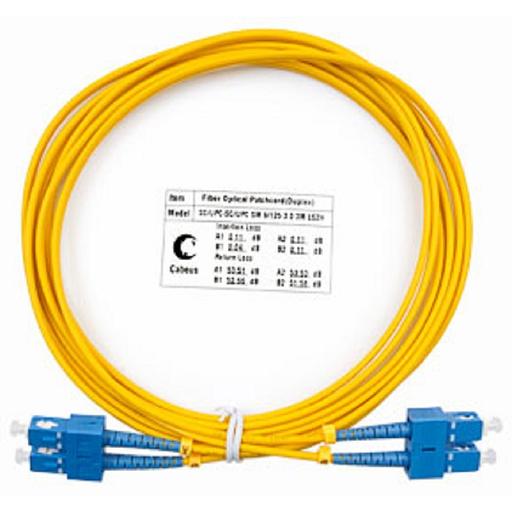 Cabeus FOP(d)-9-SC-SC-3m Шнур оптический duplex SC-SC 9/125 sm 3м LSZH фото 1