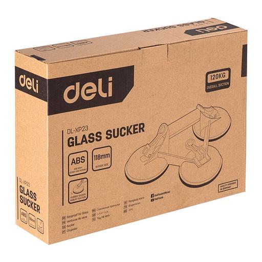 Присоски Deli Присоска для стекла (стеклодомкрат) тройная Deli DL-XP23 3*118мм, грузоподъемность 120кг фото 2