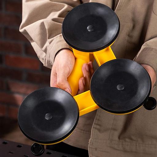 Присоски Deli Присоска для стекла (стеклодомкрат) тройная Deli DL-XP23 3*118мм, грузоподъемность 120кг фото 6