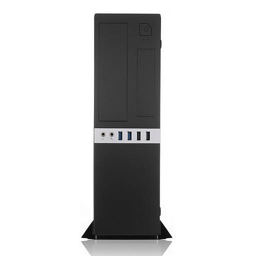 Корпус Foxline FL-203-GT-300 mATX case black, w/PSU TFX 300W 80+ bronze, w/2xUSB2.0+2xUSB3.0, w/pwr cord, w/ 8cm FAN фото 3