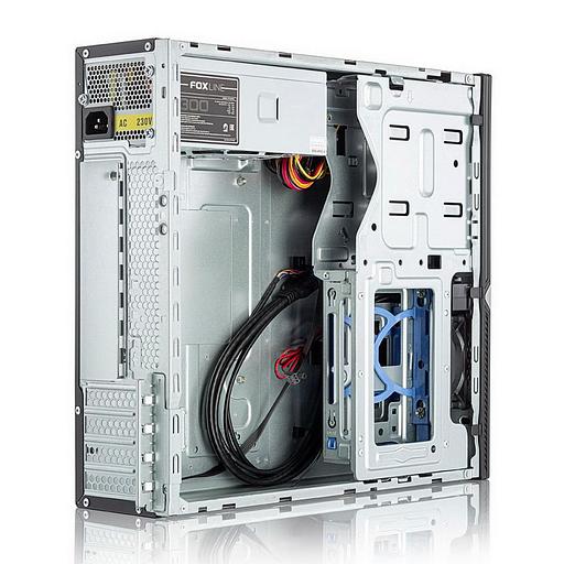 Корпус Foxline FL-203-GT-300 mATX case black, w/PSU TFX 300W 80+ bronze, w/2xUSB2.0+2xUSB3.0, w/pwr cord, w/ 8cm FAN фото 4