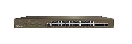 IP-COM G3328F Коммутатор управляемый, 28 портов, 24x1 Гбит/с, SFP 4x1 Гбит/с, установка в стойку, металлический корпус фото 1