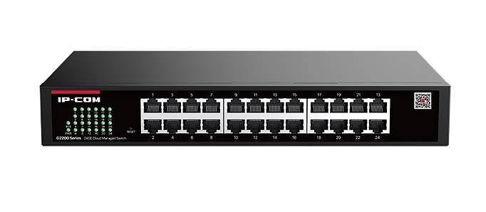 IP-COM G2224D Коммутатор управляемый, 24 портов, 24x1 Гбит/с, установка в стойку, металлический корпус фото 1