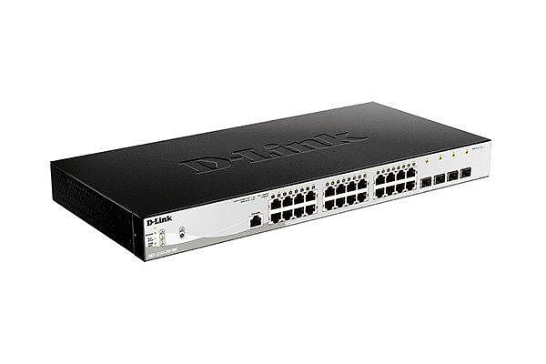 D-Link DGS-1210-28P/ME/B2A Управляемый L2 коммутатор с 24 портами 10/100/1000Base-T и 4 портами 1000Base-X SFP фото 1