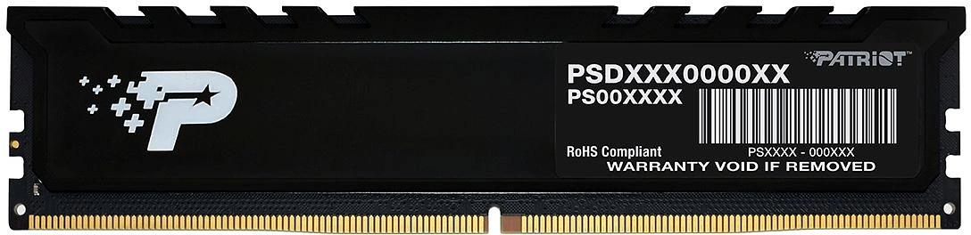 Память DDR5 8GB 5200MHz Patriot PSP58G520081H1 Signature Premium RTL PC5-41600 CL42 DIMM 288-pin 1.1В single rank с радиатором Ret фото 1