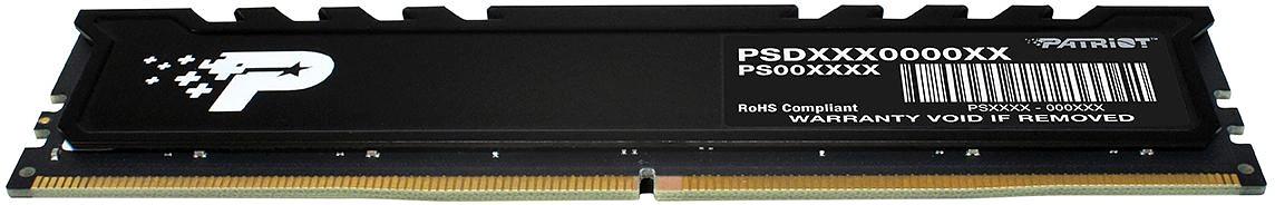 Память DDR5 8GB 5200MHz Patriot PSP58G520081H1 Signature Premium RTL PC5-41600 CL42 DIMM 288-pin 1.1В single rank с радиатором Ret фото 2