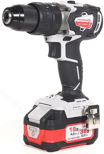 Дрель-шуруповерт Интерскол ДАУ-13/36В 70 аккум. патрон:быстрозажимной (813.2.2.70) фото 1
