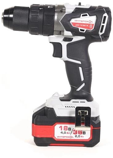 Дрель-шуруповерт Интерскол ДАУ-13/36В 70 аккум. патрон:быстрозажимной (813.2.2.70) фото 2