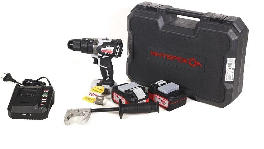 Дрель-шуруповерт Интерскол ДАУ-13/36В 70 аккум. патрон:быстрозажимной (813.2.2.70) фото 6