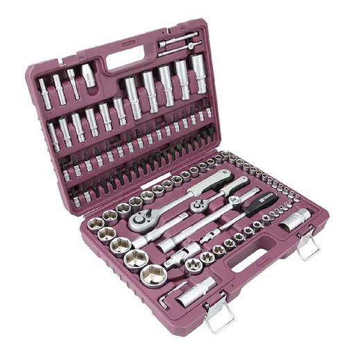 Thorvik TS108 Набор инструмента универсальный 1/4", 1/2"DR, 108 предметов фото 1