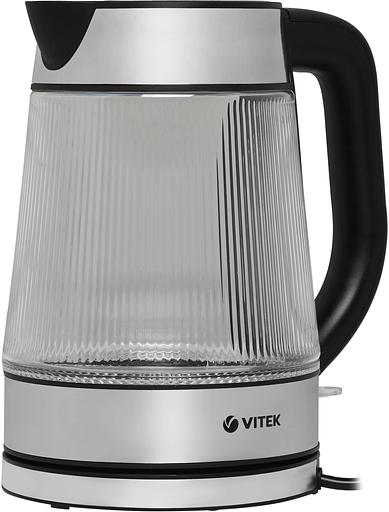 Чайник электрический Vitek VT-7017 1.8л. 2200Вт прозрачный корпус: стекло фото 2