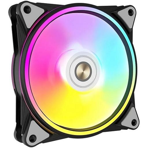 Вентилятор в корпус ALSEYE HALO PRO B-R (rubber screw) FAN 120mm, hydraulic, 800~2100rpm, max 51.87CFM, max 26dBA, ARGB. PWM, Black, RTL фото 1