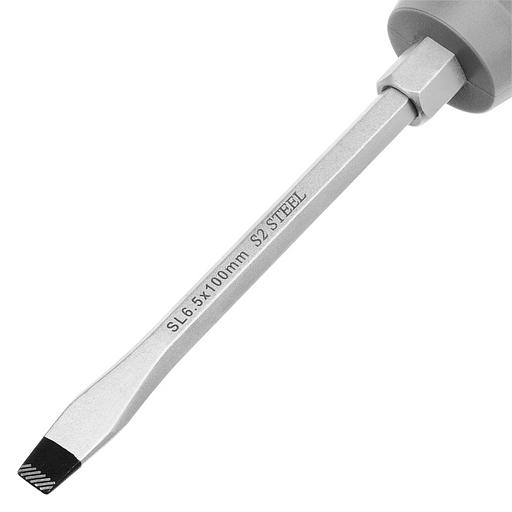 Отвертка, SL6,5x100 мм, S2, 3к рукоятка фото 3