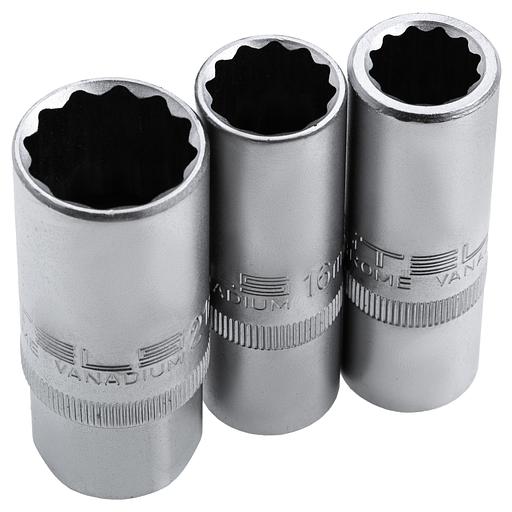 Набор инструментов 1/2, 1/4, CrV, 12 гранные головки, пластиковый кейс, 109 предмета фото 8