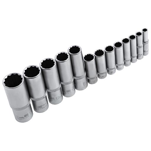 Набор инструментов 1/2, 1/4, CrV, 12 гранные головки, пластиковый кейс, 109 предмета фото 9