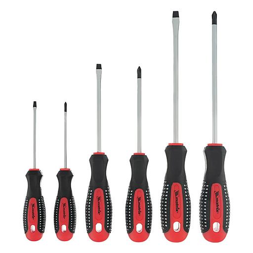 Набор профессиональных отверток Fusion, CrV, 3-компонентная рукоятка antislip, 6 шт. фото 1