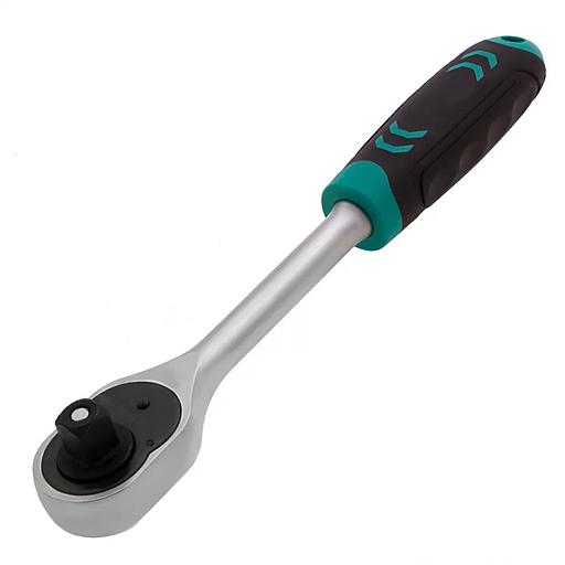 Ключ-трещотка 1/2, 72 зуба, с быстрым сбросом, CrV фото 2