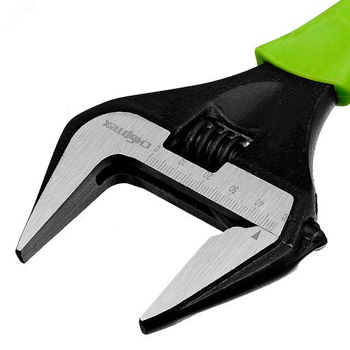 Ключ разводной, тонкие губки, фосфатированый, 250 мм, CrV фото 2