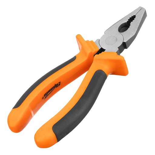 Плоскогубцы, Comfort, 180 мм, комбинированные шлифованные, двухкомпонентные рукоятки фото 2